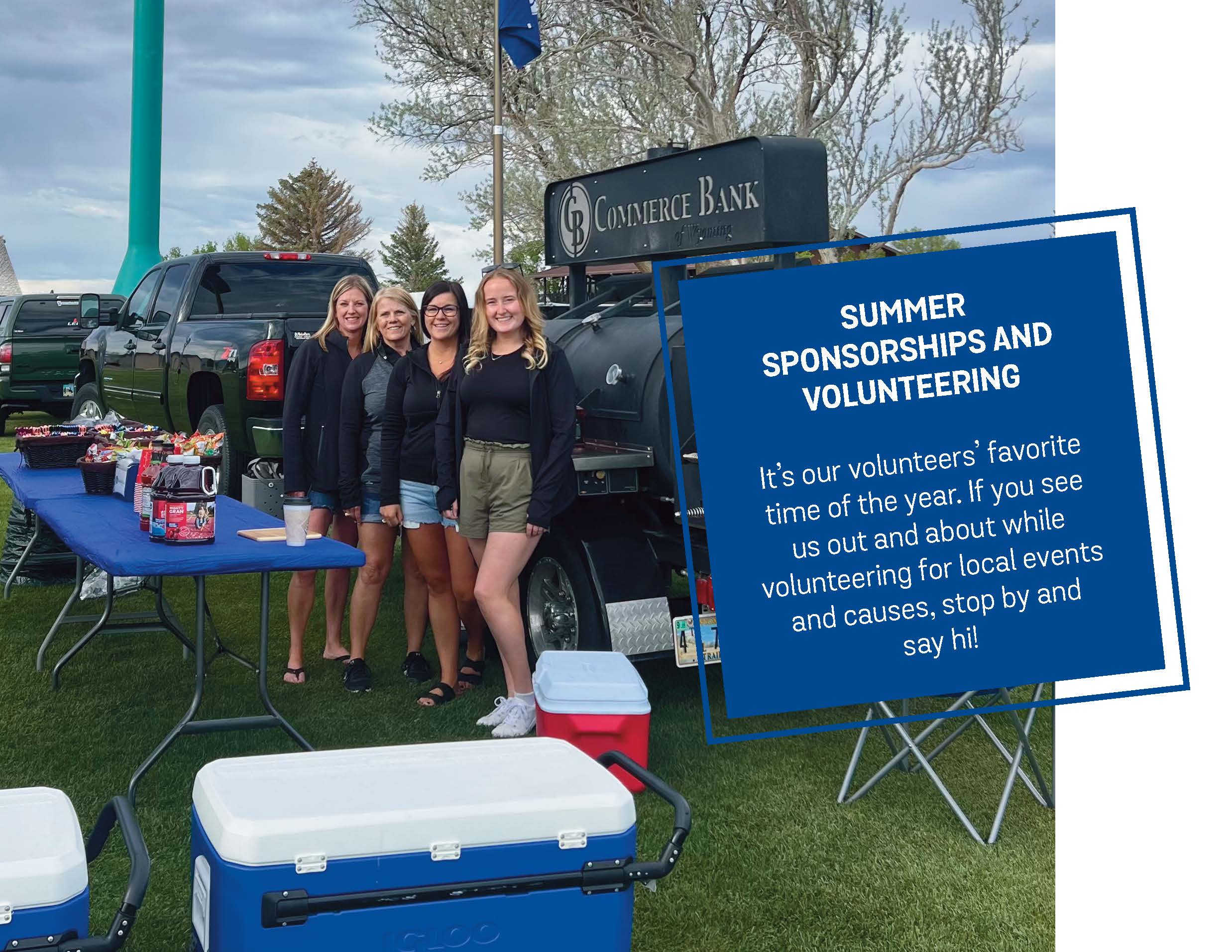 summer sponsorships and volunteering